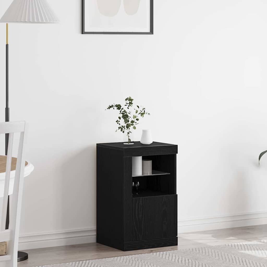 Side Cabinet Black oak 41 x 37 x 67 cm Engineered Wood